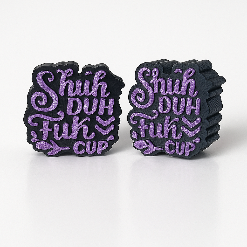 Shuh Duh Fuh Cup Straw Topper – Funny Reusable Tumbler Accessory (8 mm & 10 mm Sizes