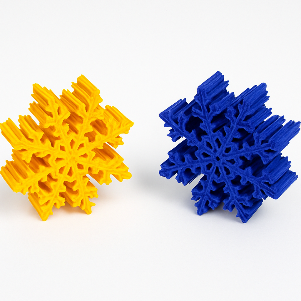 Festive Snowflake Straw Toppers – Christmas Collection