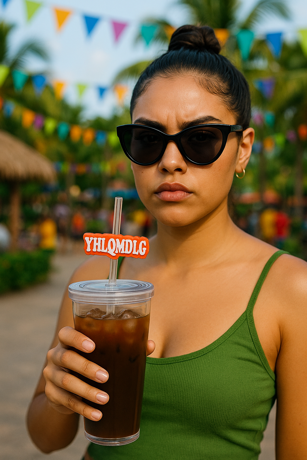 YHLQMDLG Straw Topper – Yo Hago Lo Que Me Da La Gana Tumbler Charm (8 mm & 10 mm Sizes